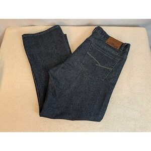Recycled‎ Blues Straight Leg Jeans W38 L30 Dark Wash Denim Pants Men's